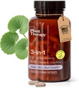 Rostlinoterapie 3- in-1 Biotinové kapsle s vitaminem E & Gotu Kola vyráběné v USA 4 měsíce Supports Radiant kůže, růst vlasů a silné nehty doplňky pro ženy 120 Vegetariánské kapsle