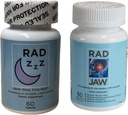 Rad ZZZ Rad Jaw Bundle Natural Rest Aid and TMJ Relief Supplement, Povolit Jaw bolest, snížit broušení zubů a klesání, Vyvinutý zubařem, Made in The USA
