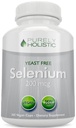Selen 200mcg - 365 Vegan Kapsle ne Tablety - Pure & Yeast Free L- Selenomethionin pro zlepšení absorpce - štítné žlázy, srdce a imunitní systém Podpora - Antioxidant Stopy Mineral - Vyrobeno v USA