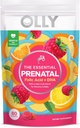 OLLY Prenatal Multivitamin Gummy, podporuje zdravý růst a vývoj mozku, kyselina listová, vitamín D, Omega 3 DHA, Žvýkací doplněk, Citrus Berry Flavor, 40denní zásobování - 80 hrabě Pouch