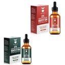 Biotin Beard Růstový olej pro muže, Přírodní Mens Beard olej s arganovým olejem, Jojobový olej a vitamín, Hydrates & Thickens obličeje vlasy