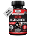 Kaya Naturals Ultra Testosteron - Pánské Testosteron Booster s Tongkat Ali, Horny Kozí Tráva, Tribulus - Přírodní Workout Dodatek pro energii, Stamina, a síla Booster - 90 Počet