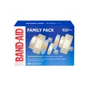 Band- Aid Brand Adhesive Bandages Family Variety Pack, Sheer & Clear Flexible Sterile Indially Wrapped Bandages for First Aid Wound Care for Minor Cuts & Scraps, Setříděné velikosti, 280 ct