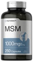 Horbäach MSM dodatek Kapsle 124; 1000mg Supplium 124; 250 Počet 124; Non-GMO a gluten Free Formule 124; Methylsulfonylmethan