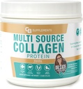 CB doplňky Multi kolagen protein - Hydrolyzované kolagen pro kloub, kůže, gut, vlasy a nehty zdraví - Vanilla ochucený prášek s typy I, II, III, V & X - Grass- Fed & Clean - 58 Služeb