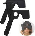 2 Pack oftalmický oční obluda pro oftalmology, optometriky a ortoptisty Oční zkouška nástroj (černá)