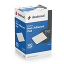 Dealmed Sterile Non- Adherent 2 "x 3" Gauze Pads Non- Adhesive Wound Dressing, Vysoce Absorbent & Non- Stick, Bezbolestný Removal- Switch, Individuálně zabalený pro extra ochranu (Box of 100)