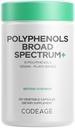 Codeage Polyphenols Broad Spectrum Dodatek - Směs 15 Berries, Ovoce a Botanické Extrakty, Bez kofeinu Zelený čajový list, Quercetin, Resveratrol, Pomegranát, Turmeric - Non- GMO - 120 Kapsle