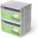 Flents Lens Wipes, Wipe 'N Clear, 150 Hrabě, Pre-vlhčený, Streak- Free, Safe for Glasses, Sluneční brýle, Jemné čištění, Clear Vision, Individuálně zabalený pro cestování & Pohodlí, Vyrobeno v USA