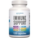 6 v 1 Imunitní podpora 120 Kapsle s Powerful Směs Elderberry, Echinacea, Zázvor, Vitamin C 650mg, Vitamin D3 5000 IU & Zinek Pikolinát 30mg- Imunitate Booster Dodatek pro dospělé a děti