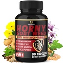 BMVVVOL Horny Goat Weed Kapsle s Maca, Ginseng, Tribulus Terrestris, Ashwagandha, Black Pepper - 90 Počet na 3 měsíce