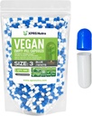 XPRS Nutra Velikost 3 Prázdné kapsle - 500 Hrabě Prázdné Vegan Kapsle - Vegetariánské pilulky - DIY Zeleninové kapsle Plnicí - Veggie Pill Caps (modrá / bílá)