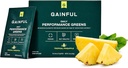Gainful Daily Performance Green Powder, Coconut Ananas, Gut Health, Energy, Focus and Imunitary Support with L Theanine, Organic Green ens, Chlorella, Ginger, Green + Adaptogen Drink Mix, 28 Packets