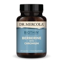 Dr. Mercola Biothin Berberine s chromem - Podporuje zdravé metabolické funkce - zvýšená absorpce - Non- GMO, gluten- Free & Soy-Free - 30 Kapsle (30 Služeb)
