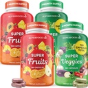 Superfood Ovoce a Veggie Dodatek - Ovoce a Veggie Kapsle 100% celé Super ovoce a Super Zeleninové doplňky & Vitamíny, s Olive Leaf (720 Počet (balení po 4))