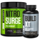 Jacked Factory Nitrofresh Pre- cvičení v Grape & Build XT Muscle Building Bundle pro muže a ženy