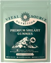 Vital Source Nutrition - Premium Shilajit Gummies - Bone, Brain, Energy & Vitality Support - Himálayan Organic Shilajit - Vegan, gluten- Free & Hall - Letní meloun - 60 Gummies - 30 Služeb