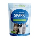 Pet Wellbeing Spark Daily Nutritional Green Superfood for Cats - Probiotika, Prebiotika, Digestive Enzymy, Amino Acids, Antioxidanty, Vitamin D, Spirulina - Veterinarian- aplikovaný 3.53 oz (100 g)