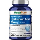 NusaPure Hyaluronic Acid 300mg 250 Veggie Kapsle (Non- GMO, Vegan)