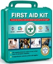 General Medi 360 Kusy Hardcase First Aid Kit - Komplexní velká první pomoc box obsahuje Premium lékařské zásoby pro cestování, domov, kancelář, vozidlo, táboření, pracoviště & Outdoor