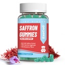 Saffron doplňky Gummies, Saffron extrakt pro pozitivní nálada & klid Nerve, Boost Energy, s Garcinia Cambogia, Vitamin A, B12, Rhoddiola Rosea - 60 Gummies
