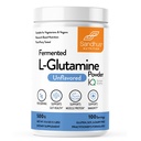 Sandhu je L- glutamin prášek 124; 100 Služeb, 500 Gram, 17.6 Oz., Velká velikost, 3 měsíce Dodávka 124; Vyrobeno v USA 124; Non- GMO, Amino kyselina dodatek pro podporu svalů a Gut zdraví