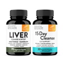 Sandhu je Játra Vyčistit Detox Support & 15 Day Gut Čistota Podpora Dietní dodatek pro ženy a muže