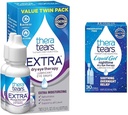 TeraTears Extra Sucho Oční terapie Lubrikační oční kapky pro suché oči, 0.5 fl oz láhev, 2 Počet (balení po 1) & Tekutý gel Nighttime Mazání Oční kapky pro suché oči, Jednorázové Používejte injekční lahvičky, 30 Počet