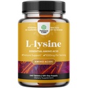Natures Craft L Lysin 1000mg na Serving nutriční doplňky - L- lysinové esenciální aminokyseliny pro oční zdraví Lip Care Bone Support Imunitary System Muscle Growth and Vegetarian Collagen 240 Tablety
