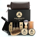 Beard Care Kit dárky pro muže, 9 Pcs Beard Grooming Kit, Beard Club Kit je unikátní dárky pro otce Manžel Přítel, Den otců výročí narozeniny Svatební vánoční dárky nápady pro něj Boss
