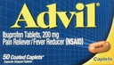 Advil Caplet, 200mg, 50 ct