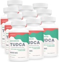 TUDCA Játra doplňky 1000mg - 600 Vegan Kapsle, Mléko Thistle Bylinné mísení s Fulvic a Humic Acid pro játra, stravitelné zdraví
