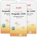 (Balení po 3) Hi Well Premium Propolis 3200 Flavonoid 96mg 250VegeCapsules