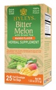 Hyleys Bitter Melon se zeleným čajem - Mango Flavor - 25 Tea Bags - Podporuje zdravé funkce jater - Bylinný dodatek - (6 Pack - 150 Tea Bags Celkem)