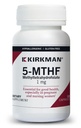 Kirkman 5-MTHF - Hypoalergenní - 120 Vegetariánské kapsle - kyselina listová Essential pro dobré zdraví