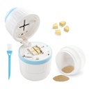 Pill Cutter - Pill Splitter s nerezovou ocelovou čepelí pro řezání malých nebo velkých pilulek v polovině nebo ve čtvrtině, vhodné pro cuting vitaminy, tablety