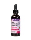 Bluebonnet Liquid Methylkobalamin Vitamin B12 5000 mcg Aktivní koenzym Forma vitaminu B 12 Liquid Drops Energetický dodatek pro ženy a muže - Vegan, gluten- Free - Malina Flavor - 2 Fl Oz