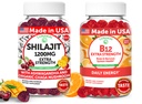Lunakai USA Made Shilajit & B12 Extra Strength Gummies Bundle - Energy, Focus, and Daily Wellness - Vegan & Delicious