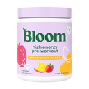 Bloom Nutrition High Energy Pre Workout s Beta Alanine, Ginseng a L Tyrosin pro Amino Energy, přírodní kofein prášek z Green Tea Extract, Keto, cukr zdarma nápoj mix, jahodové mango