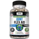 Kaya Naturals Mobility Flex Aid - Příplatek za podporu mobility pro muže a ženy - Kurkumové kapsle s Glucosamine Sulfath - pro Knee Support and Mobility Health - 30 Počet