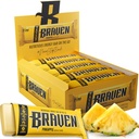 Braven Bar Ananas Energy Bary (1.59 oz, Pack of 20) - Energy Chews with 5g Protein - On-the-Bean Energy Snacks for running, Hiking, and Sports - Gluten zdarma Snacks for Setrvalá energie Boost