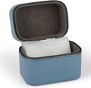Dosey Travel Pill Case & Easy- Slide Pill Pouches - Vegan kůže denní Pill Organizátor se 7 vzduchotěsných Pill Kapsy pro Medicine Storage & Protection - Stylový Pill Sorter & Medication Organizer - BLUE