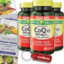 Volba Bundle Spring Valley Rapid- Release CoQ10 Coenzym Q10 100 mg Softgels 120 CT 3 pk (360 Celkem) + vitaminový průvodce a zásobník na pilulky (5 položek)!
