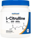 Nutricost čistý L- citrulin (základní) prášek (600 gramů)
