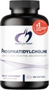 Designy pro zdraví Fosfatidylcholinových Softgels - FosfatidylCholinový dodatek od Soy Lecithin na podporu zdraví jater + mozku (180 Softgels)