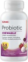 GNC Probiotická Žvýkačka s 1,5 miliardy CFU - Vanilla Berry, 100 tablet, denní protetická podpora