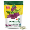 MegaFood Kids One Daily Multivitamine Soft Chews - Dětské vitamíny s vitaminem B, vitaminem C, vitaminem D & Vitamin E - Věk 4 +, Vegetarian, Made Without 9 Food Alergens - Grape Flavor - 30 Chews