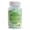 Antiaging Gummies, Promotes New Skin Cells Production Omlazení, Anti- Wrinkle a kůže Podpora pevnosti, Lemon Flavor, 60 Počet