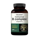 Methylované B komplexní vitaminy, 240 Veggie Kapsle 124; Multivitamin B Complex CLAS124; B12, Folát, Biotin & More - s přírodním vitaminem C, E, Choline & Inositol - imunitní, energie, a Prenatal Podpora