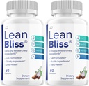 Lean Bliss Pills, Lean Bliss Recenze, Lean Bliss Advanced Formule Pills, Lean Bliss Všechny přírodní Formule Dodatek Kapsle, Lean Bliss Zdravá váha Podpora (2 Pack - 120 Kapsle)
